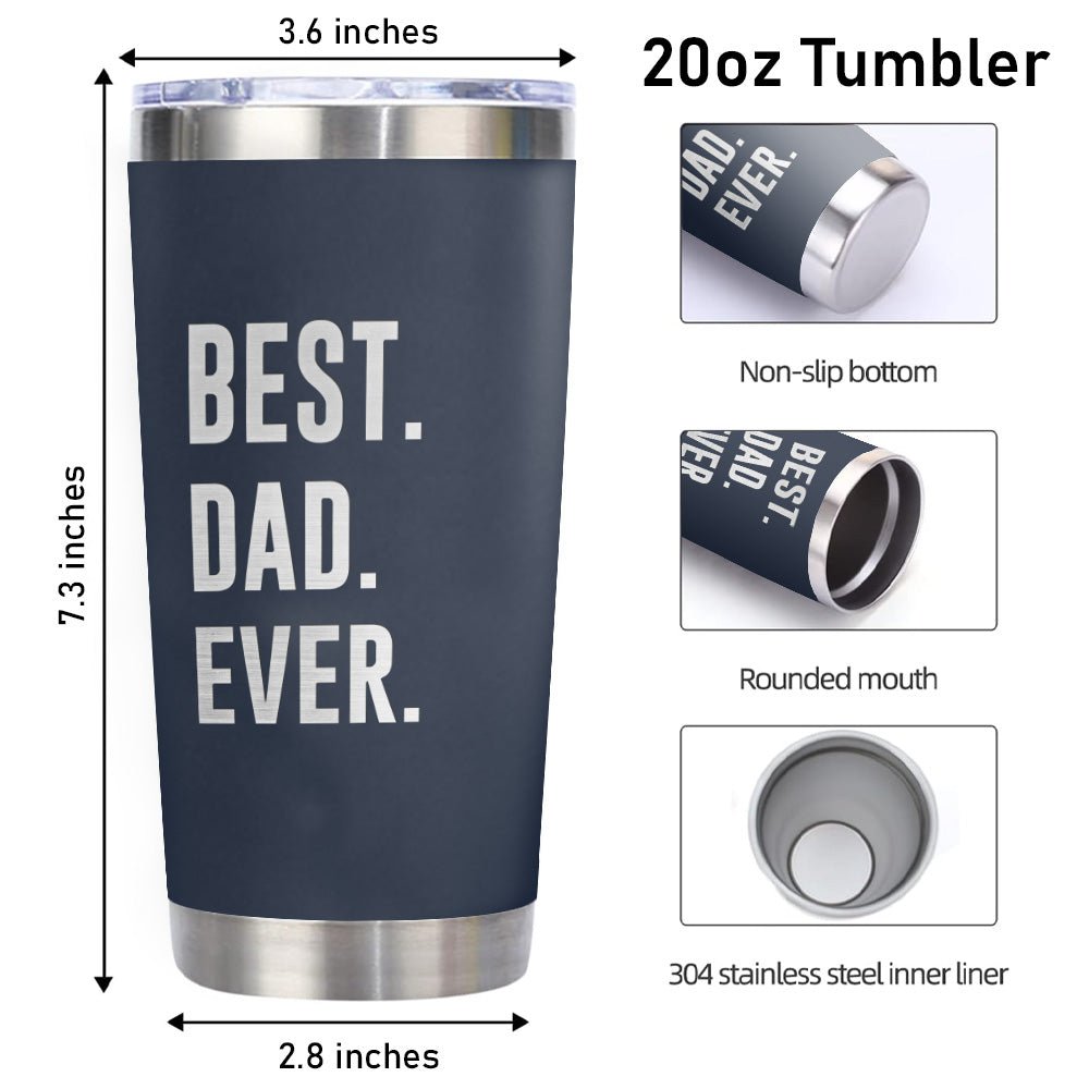 Best Dad Ever Flagwix Stainless Steel Tumbler Father's Day Gifts