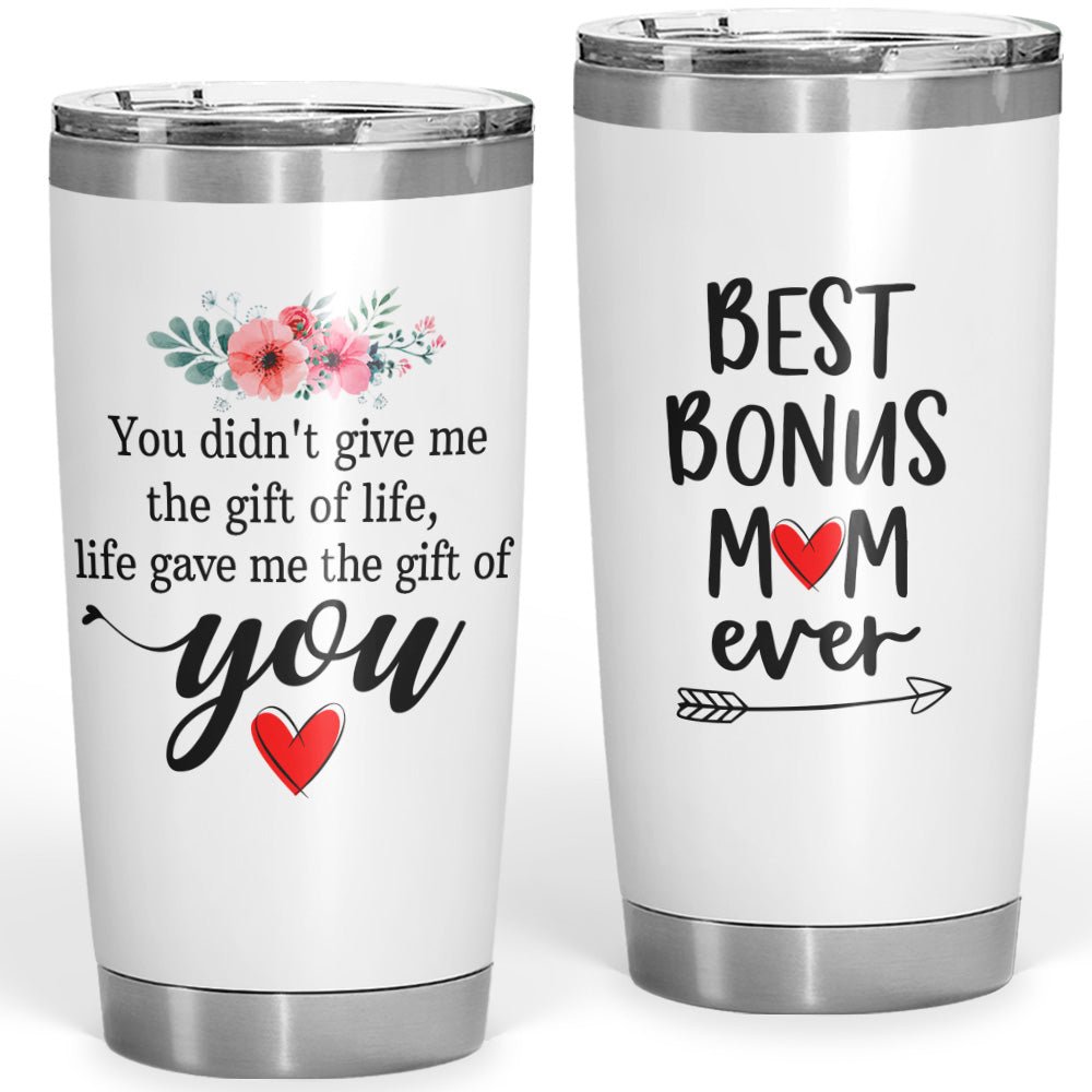 Best Bonus Mom Gifts 20oz Tumbler - Flagwix