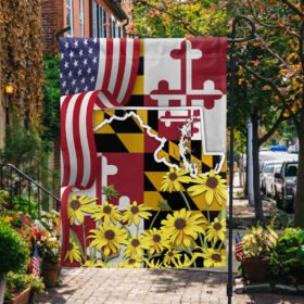 Maryland Black-eyed Susan Flower Flag MLN1111Fv7