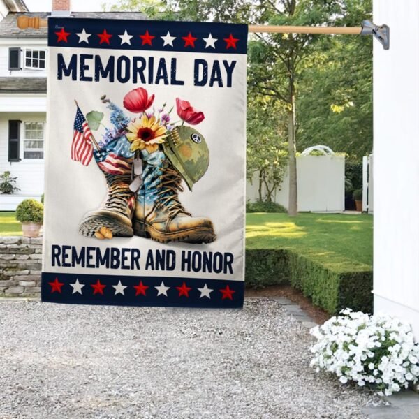 Memorial Day Flag Remember And Honor TQN1091F