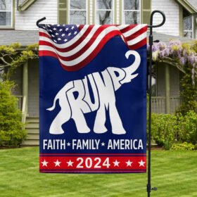 Trump 2024 Faith Family America 2024 Flag MLN1226F
