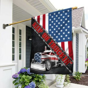 Keep On Truckin', American Patriotism Truck Flag TPT783F