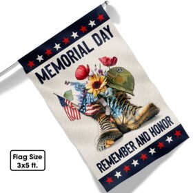 Memorial Day Flag Remember And Honor TQN1091F