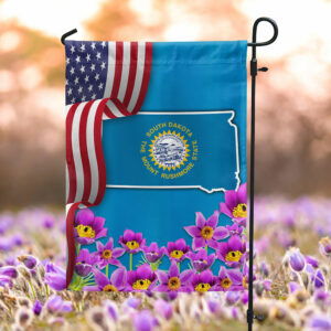 South Dakota State Pasqueflower Flag MLN1111Fv10