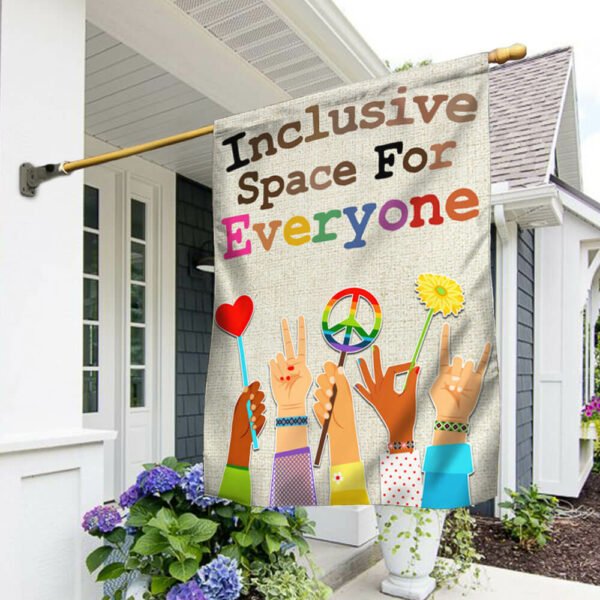 Inclusion Hippie Support LGBT Inclusive Space For Everyone Flag MLN1281F