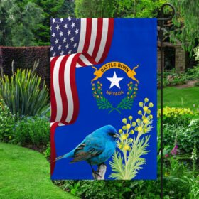 Nevada State Mtn.Bluebird and Sagebrush Flag MLN1141Fv31