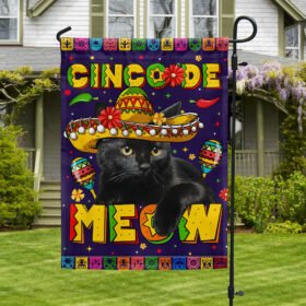 Cinco De Mayo Mexican Flag Black Cat Cinco De Meow Mexico TQN1114F