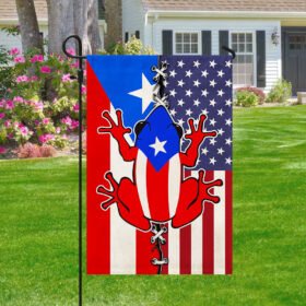 Puerto Rico USA Coquí Flag Puerto Rican American Flag TQN1105F
