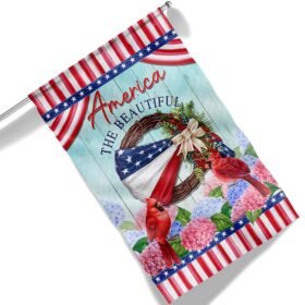 American Wreath Independence Day America The Beautiful Flag MLN1413F