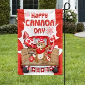 Happy Canada Day Beaver Canadian Flag MLN1330F