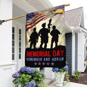 Memorial Day Veteran Remember And Honor Two-Sided Flag TPT781F