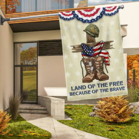 Veterans Day Flag Land Of The Free Because Of The Brave Flag TQN1238F