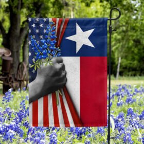 Texas Bluebonnet Flowers American Flag MLN1314F
