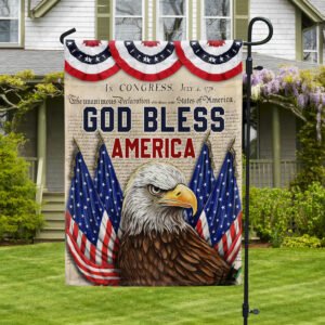 God Bless America Patriotic Eagle Independence Day TQN1241F