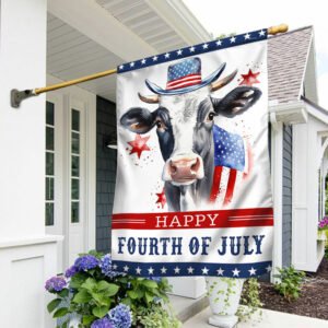 Patriotic Dairy Cow 4th Of July TQN1274F