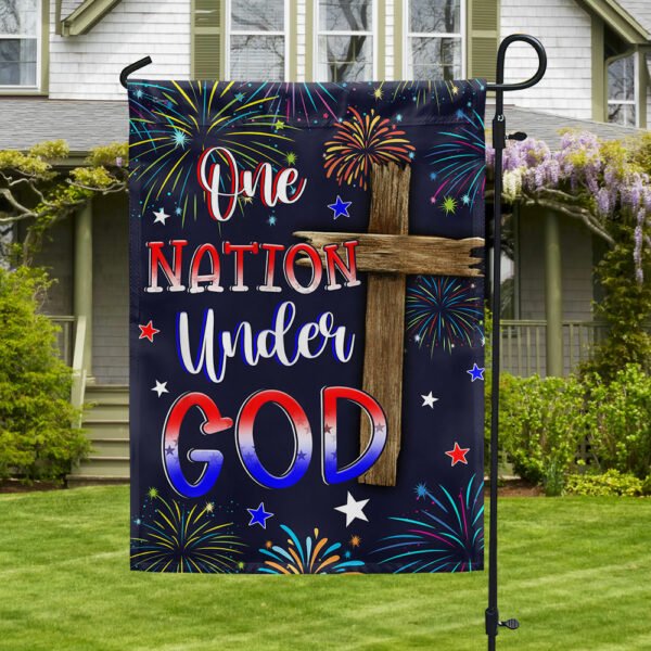 One Nation Under God 4th Of July Flag TQN1261F