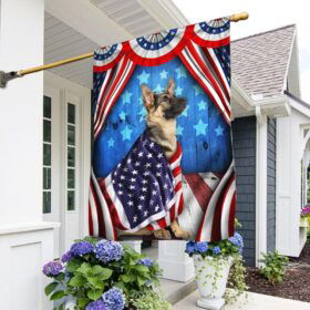 Happy 4th Of July German Shepherd Patriotic Dog American Flag TPT898Fv2