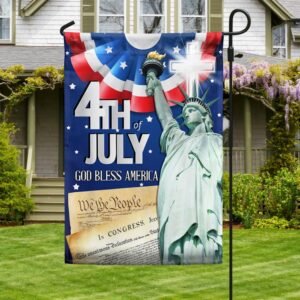 God Bless America Patriot Independence Day 4th of July Flag MLN1483F