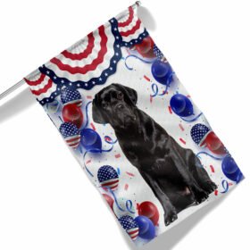 Patriotic Black Labrador Retriever Dog  4th Of July Independence Day Flag TQN1298Fv2