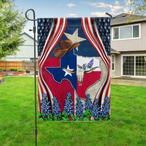 Texas Longhorn Bluebonnet Flag MLN1528F