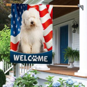 Old English Sheepdog American Flag TQN1226Fv5