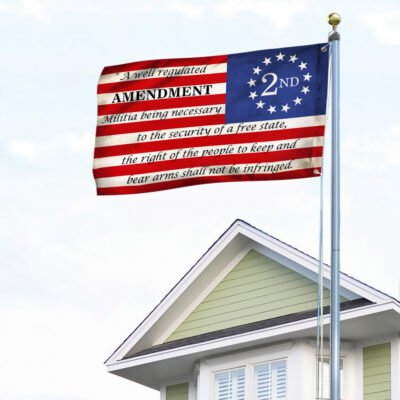 2nd Second Amendment Patriotic American Grommet Flag