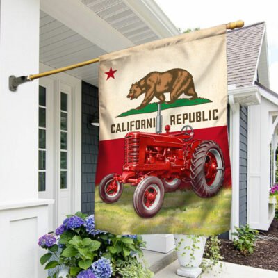 California Farmer Tractor Farm Life Flag TQN333Fv1