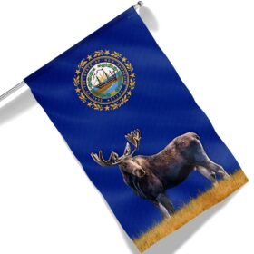 New Hampshire Moose Flag MLN1567F
