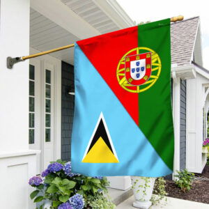 Portugal And Saint Lucia Flag TPT945F