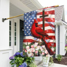 Cardinal Garden Flag & Mailbox Cover A Big Piece Of My Heart Lives In Heaven TQN540MF