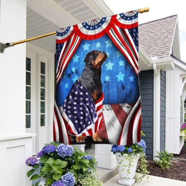 Happy 4th Of July. Rottweiler Patriotic Dog, American Flag TPT898Fv5