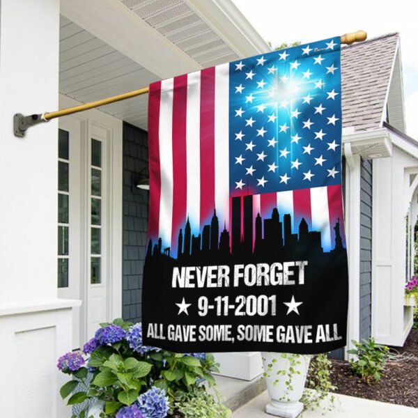 September 11th Never Forget 911 Memorial Flag TPT986Fn