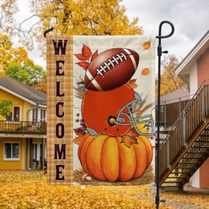Football And Fall Welcome Flag TQN1552F