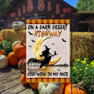 Halloween Witch Flag On A Dark Desert Highway Cool Wind In My Hair MLN1797F