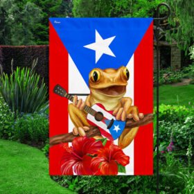 Coqui Frog Puerto Rico Flag TQN1583F