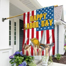 Happy Labor Day American Flag TQN1579F