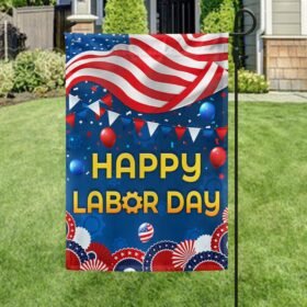 Happy Labor Day American Flag TQN1589F