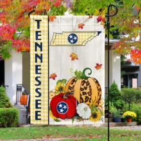 Tennessee State Fall Thanksgiving Pumpkins Flag MLN1737Fv1