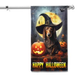 Dachshund Dog Happy Halloween Flag TQN1805F