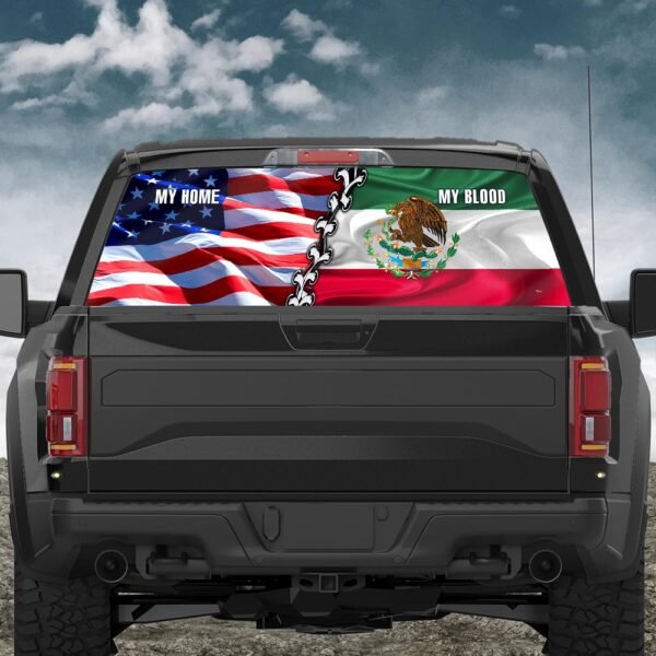 Mexico Mexican American Rear Window Decal THH2298CD
