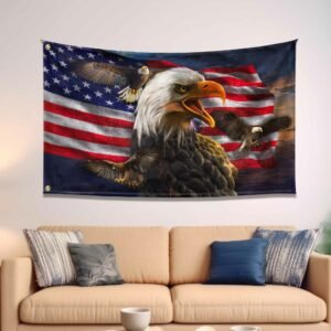 Patriotic Eagle Dorm Flag TQN1687GF