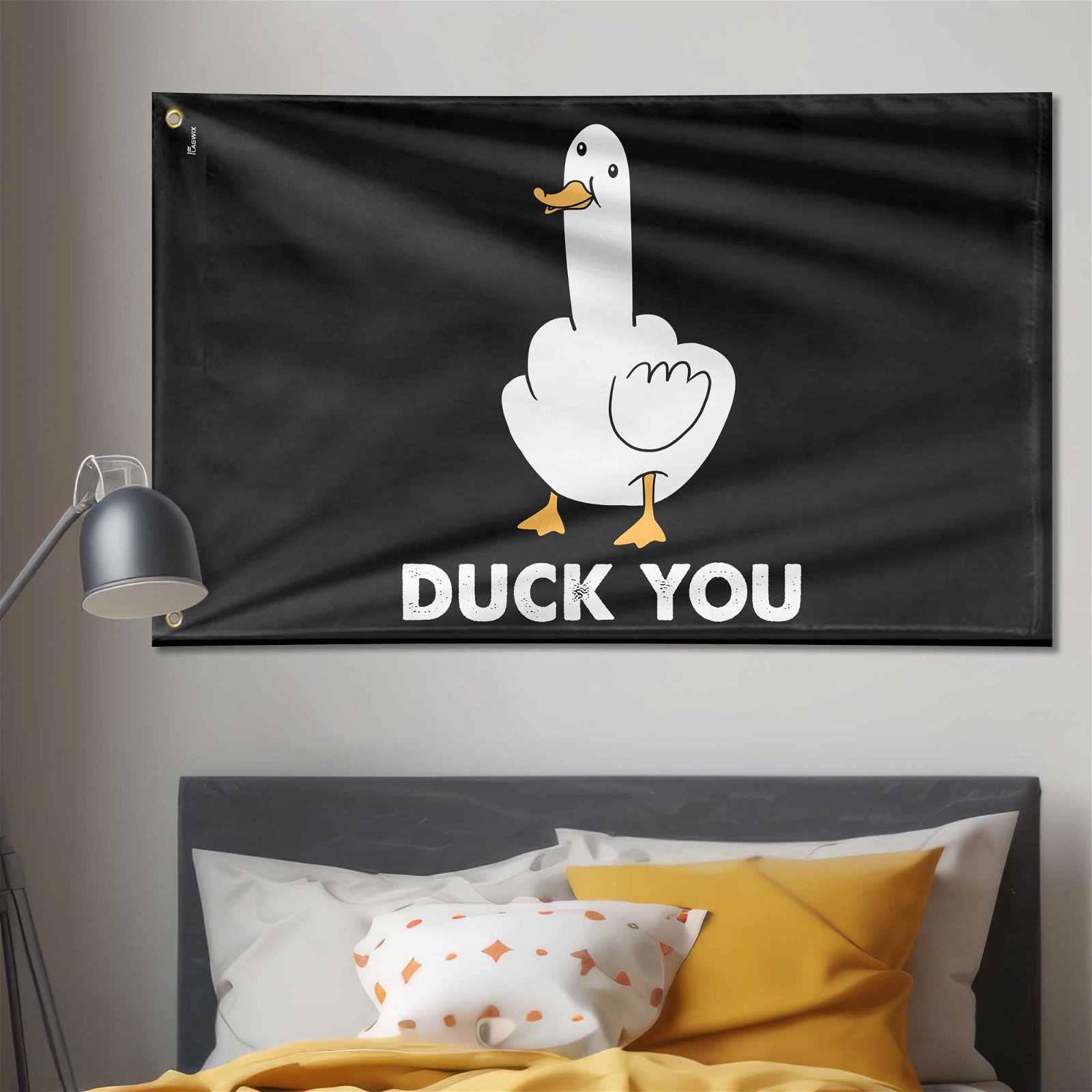  Duck Funny Flags for College Dorm Room, 3x5 Ft Meme
