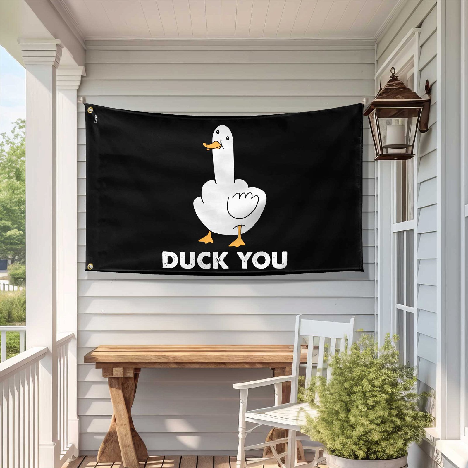  Duck Funny Flags for College Dorm Room, 3x5 Ft Meme