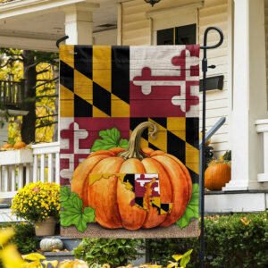 Maryland Fall Halloween Thanksgiving Pumpkin Flag TQN1616Fv1