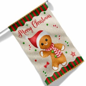 Gingerbread Man Christmas Flag TQN1819F