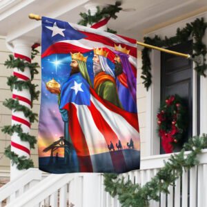 Three Kings Puerto Rico Epiphany Feliz dia de Reyes Flag TQN1891F