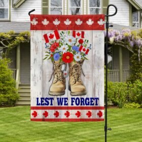 Remembrance Day Canadian Veterans Lest We Forget Flag MLN1986F