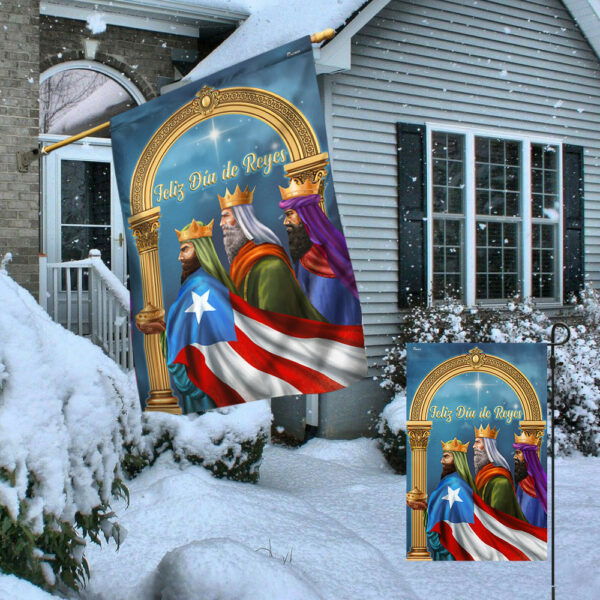 Feliz Día De Reyes Puerto Rico Three Kings Epiphany Flag Tqn1942f Flagwix 