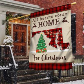Maryland Christmas Flag All Hearts Come Home For Christmas TQN1832F
