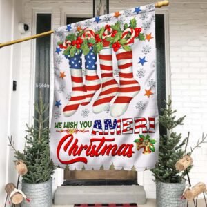 We Wish You Ameri Christmas American Flag TPT1255F